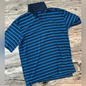Walter Hagen Golf Navy and Light Blue Striped Polo
XL